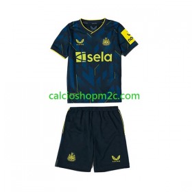 Newcastle United Bambino Maglia Terza 2023/2024 Manica Corta (+ Pantaloncini)